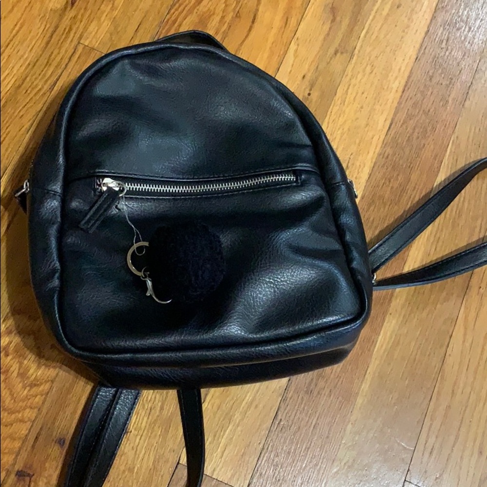 PacSun black backpack with zippers